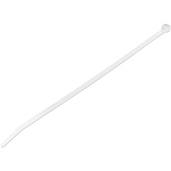 StarTech.com 1000 Pack 10" Cable Ties - White Extra Large Nylon/Plastic Zip Tie - Adjustable Electrical/Network Cable Wraps/-40 to +85C Temp/94V-2 Fire & UL Rated TAA CBMZT10NK