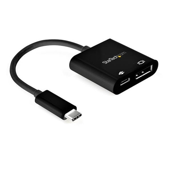 StarTech.com USB C to DisplayPort Adapter with Power Delivery - 8K 60Hz /4K 120Hz USB Type C to DP 1.4 Video Converter w/ 60W PD Pass-Through Charging - HBR3 - Thunderbolt 3 Compatible CDP2DP14UCPB
