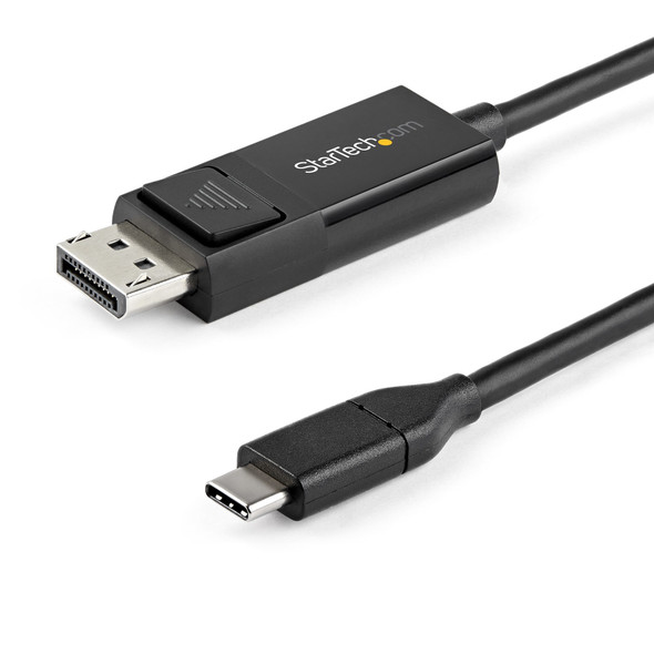 Startech.Com 6Ft (2M) Usb C To Displayport 1.2 Cable 4K 60Hz - Bidirectional Dp To Usb-C Or Usb-C To Dp Reversible Video Adapter Cable - Hbr2/Hdr - Usb Type C/Tb3 Monitor Cable Cdp2Dp2Mbd