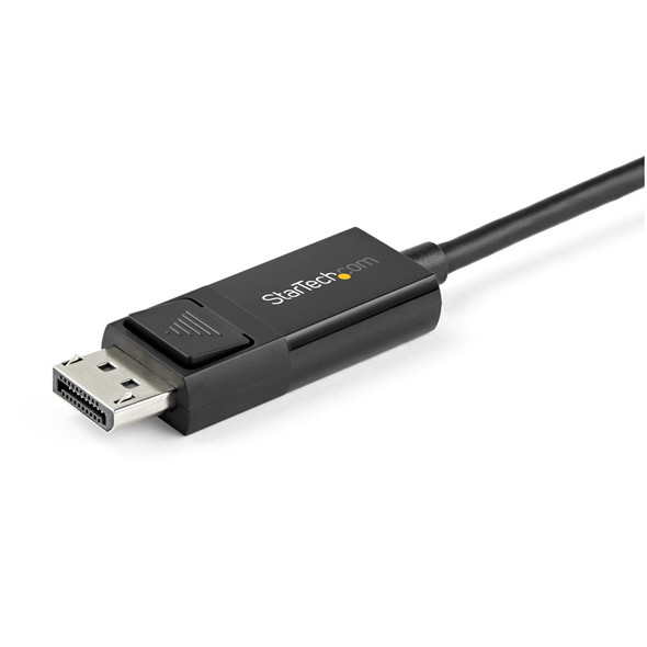 Startech.Com 6Ft (2M) Usb C To Displayport 1.2 Cable 4K 60Hz - Bidirectional Dp To Usb-C Or Usb-C To Dp Reversible Video Adapter Cable - Hbr2/Hdr - Usb Type C/Tb3 Monitor Cable Cdp2Dp2Mbd