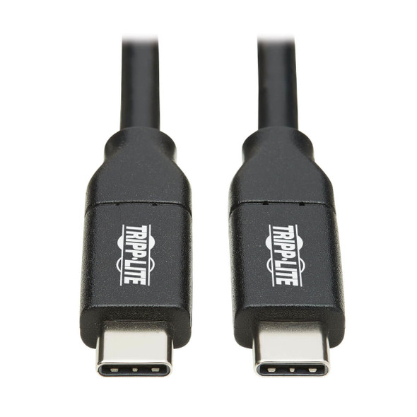 Tripp Lite USB-C Cable (M/M) - USB 2.0, 5A Rating, USB-IF Certified, Thunderbolt 3 Compatible, 3 m U040-C3M-C-5A