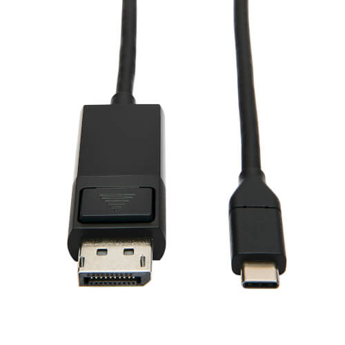 Tripp Lite USB-C to DisplayPort Adapter Cable (M/M) - 3.1, Gen 1, Locking Connector, 4K @ 60 Hz, 4:4:4, Black, 0.91 m U444-003-DP-BE
