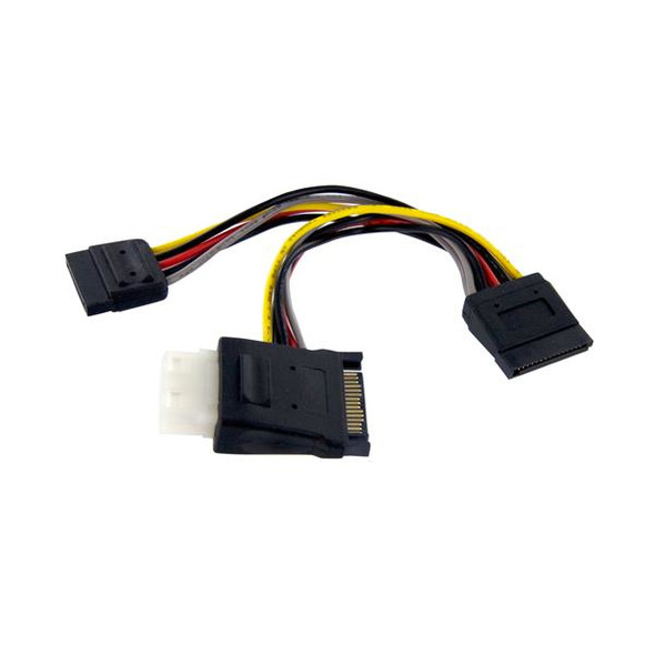 StarTech.com SATA to LP4 with 2x SATA Power Splitter Cable PYOLP42SATA