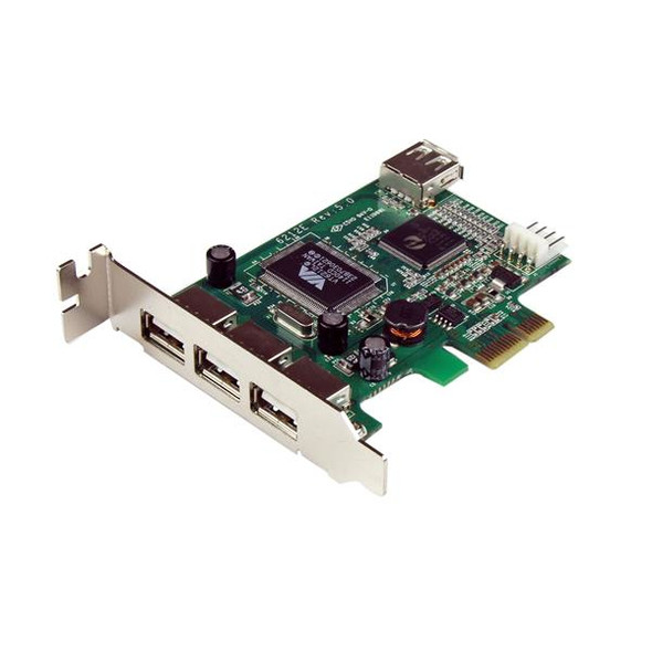 Startech.Com 4 Port Pci Express Low Profile High Speed Usb Card Pexusb4Dp