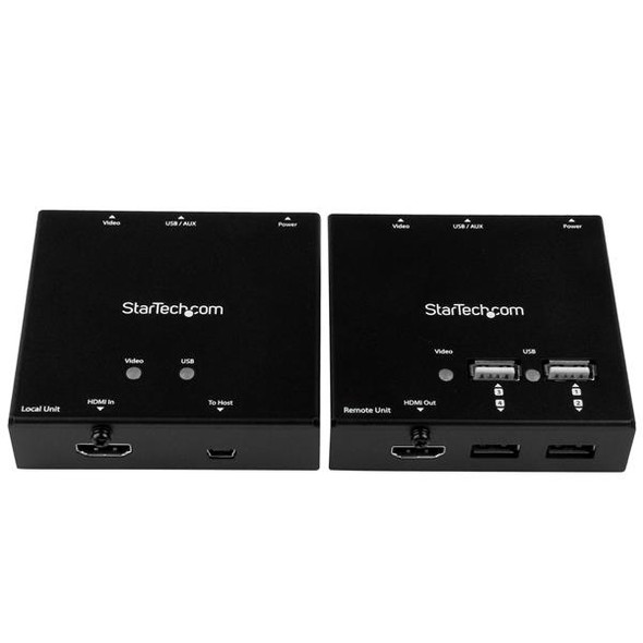 StarTech.com HDMI over CAT6 Extender with 4-port USB Hub - 165 ft (50m) - 1080p ST121USBHD