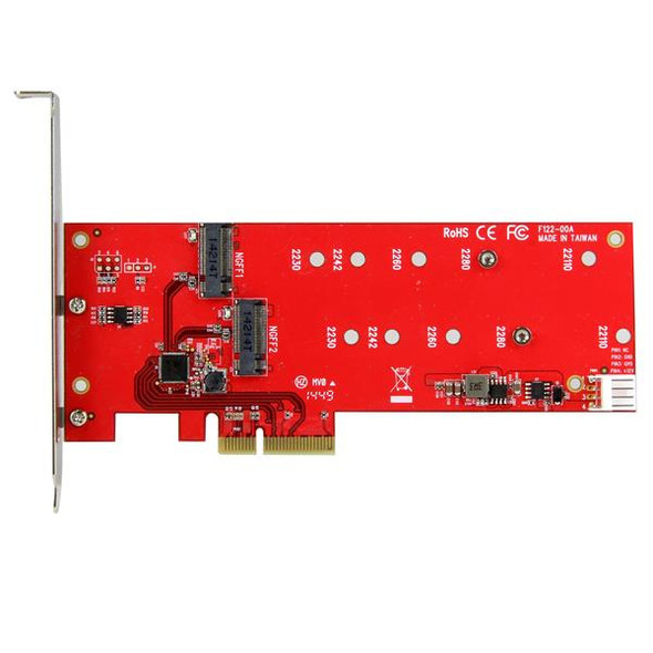 StarTech.com 2x M.2 SATA SSD Controller Card - PCIe PEX2M2