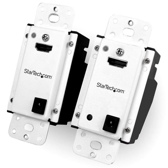 StarTech.com Wall Plate HDMI over CAT5 Extender with Power Over Cable – 1080p – 165ft (50m) ST121HDWP