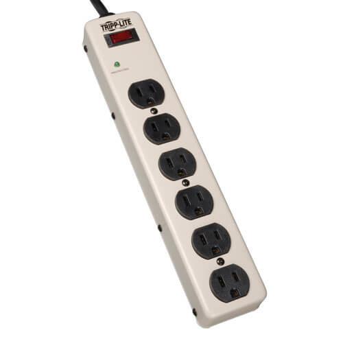 Tripp Lite PM6SN1 surge protector White 6 AC outlet(s) 120 V 1.8 m PM6SN1