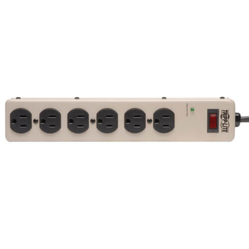 Tripp Lite PM6SN1 surge protector White 6 AC outlet(s) 120 V 1.8 m PM6SN1