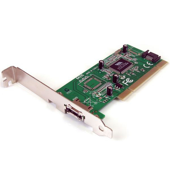 StarTech.com 1 Port eSATA + 1 Port SATA PCI SATA Controller Card w/ LP Bracket PCIESATA2I