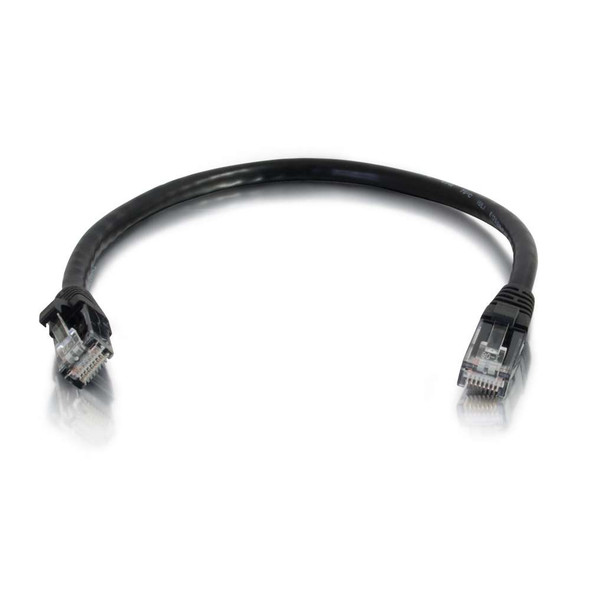 C2G 6" Cat5e networking cable Black 0.15 m U/UTP (UTP) 00933