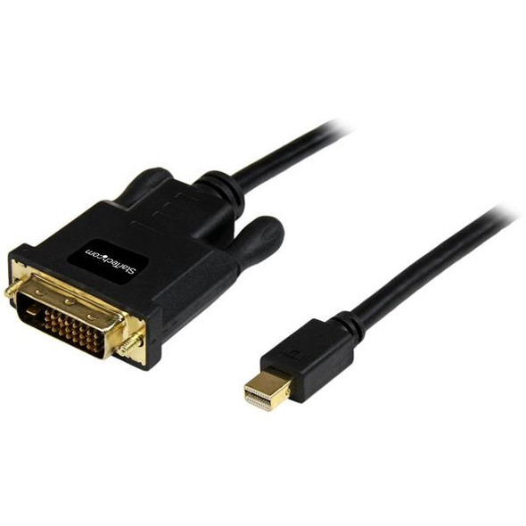 Startech.Com 6 Ft Mini Displayport To Dvi Adapter Converter Cable – Mini Dp To Dvi 1920X1200 - Black Mdp2Dvimm6B