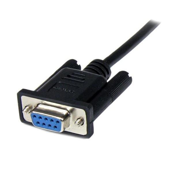 Startech.Com 1M Black Db9 Rs232 Serial Null Modem Cable F/M Scnm9Fm1Mbk
