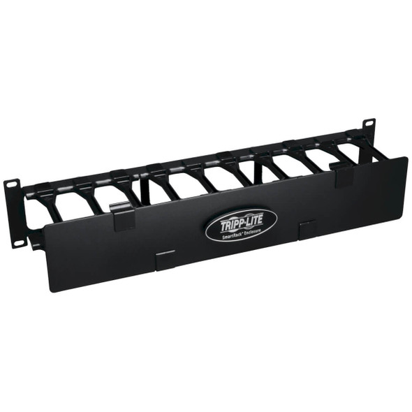 Tripp Lite Rack Enclosure Server Cabinet Horizontal Cable Manager Steel with Finger Duct 2URM SRCABLEDUCT2UHD