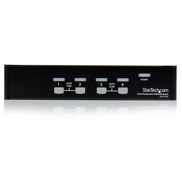 StarTech.com 4 Port Professional VGA USB KVM Switch with Hub SV431USB