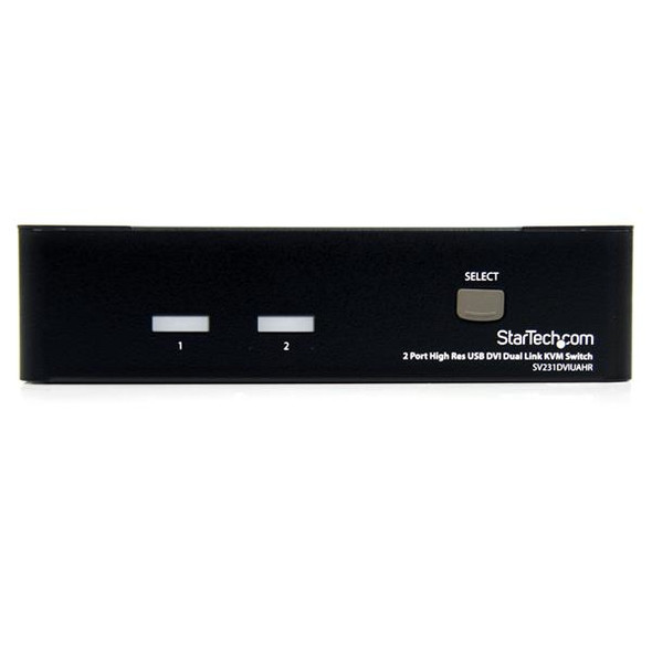 StarTech.com 2 Port High Resolution USB DVI Dual Link KVM Switch with Audio SV231DVIUAHR
