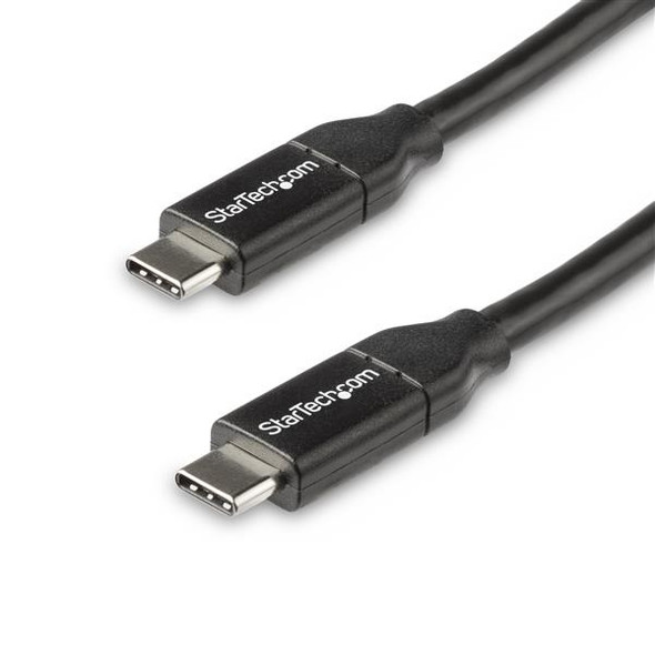 StarTech.com USB-C to USB-C Cable w/ 5A PD - M/M - 0.5 m - USB 2.0 - USB-IF Certified USB2C5C50CM