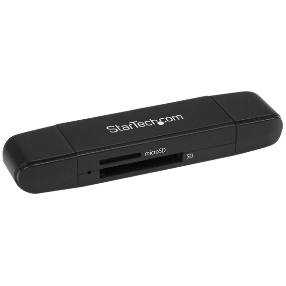 StarTech.com USB 3.0 Memory Card Reader/Writer for SD and microSD Cards - USB-C and USB-A SDMSDRWU3AC