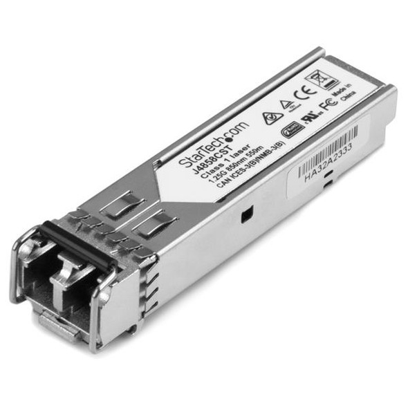 StarTech.com HPE J4858C Compatible SFP Module - 1000BASE-SX - 1GbE Multi Mode Fiber Optic Transceiver - 1GE Gigabit Ethernet SFP - LC 550m - 850nm - DDM HPE 1400, 1700, 1820 J4858CST