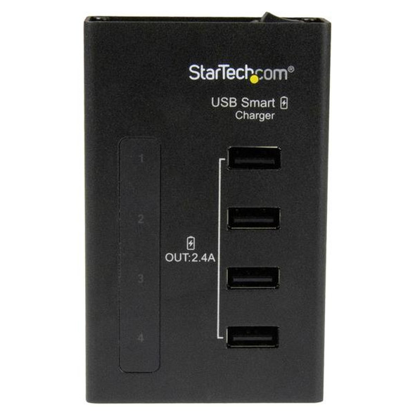 StarTech.com 4-Port Charging Station for USB Devices - 48W/9.6A ST4CU424