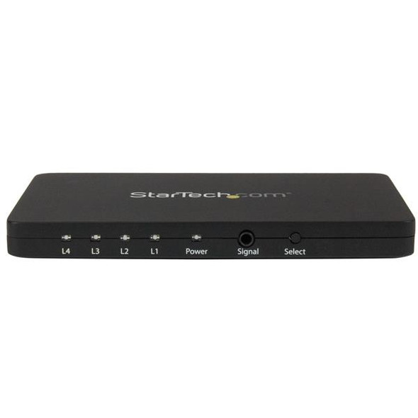 StarTech.com 4-Port HDMI automatic video switch w/ aluminum housing and MHL support – 4K 30Hz VS421HD4K