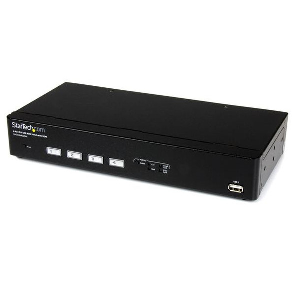 StarTech.com 4 Port USB DVI KVM Switch with DDM Fast Switching Technology and Cables SV431DVIUDDM