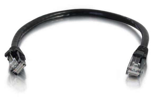 C2G 6" Cat6a UTP networking cable Black 0.15 m U/UTP (UTP) 00976