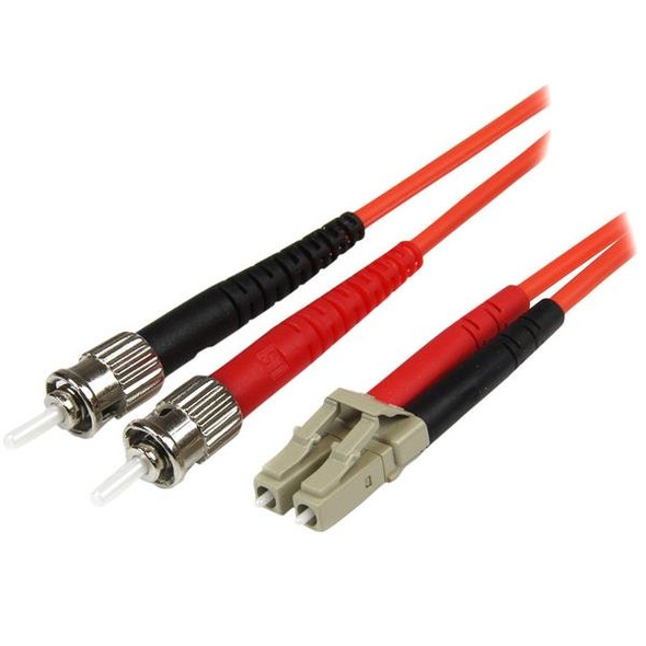 StarTech.com Fiber Optic Cable - Multimode Duplex 50/125 - LSZH - LC/ST - 5 m 50FIBLCST5