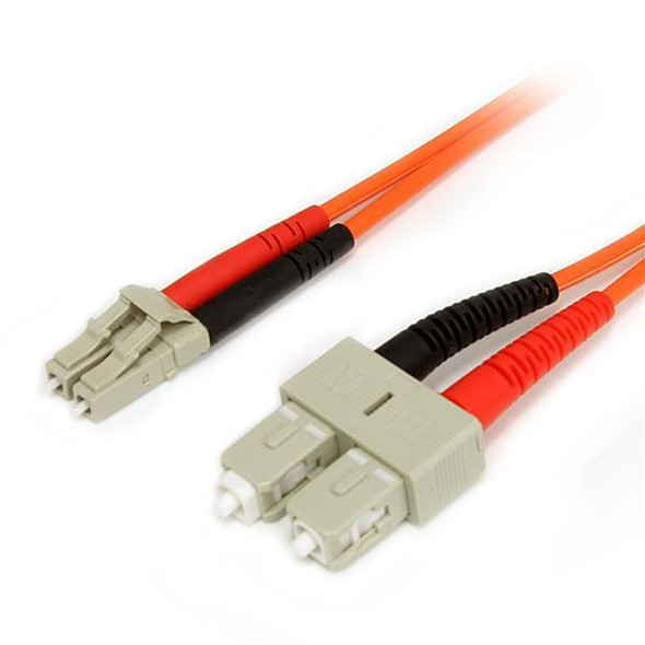 StarTech.com 2m Multimode 62.5/125 Duplex Fiber Patch Cable LC - SC FIBLCSC2