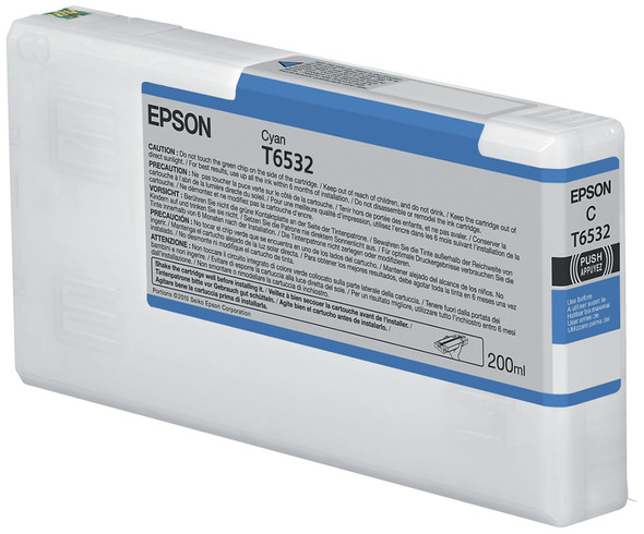 Epson T6532 Cyan Ink Cartridge (200ml) T653200