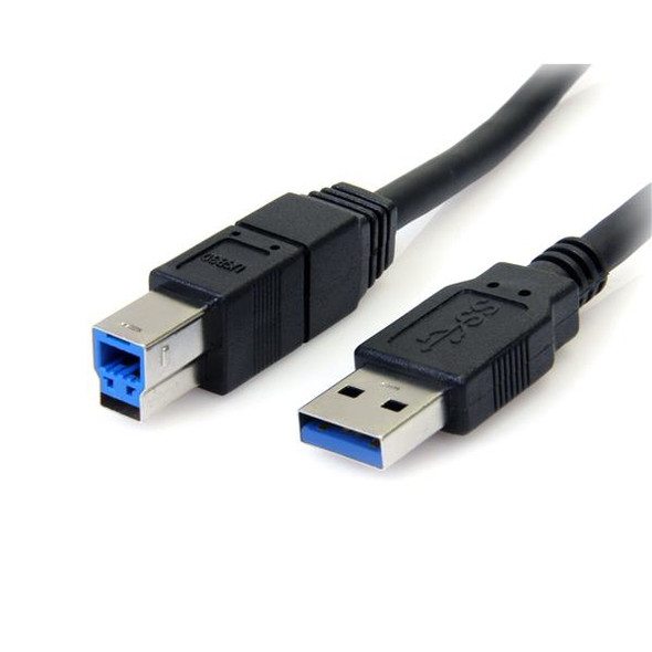 Startech.Com 6 Ft Black Superspeed Usb 3.0 Cable A To B - M/M Usb3Sab6Bk