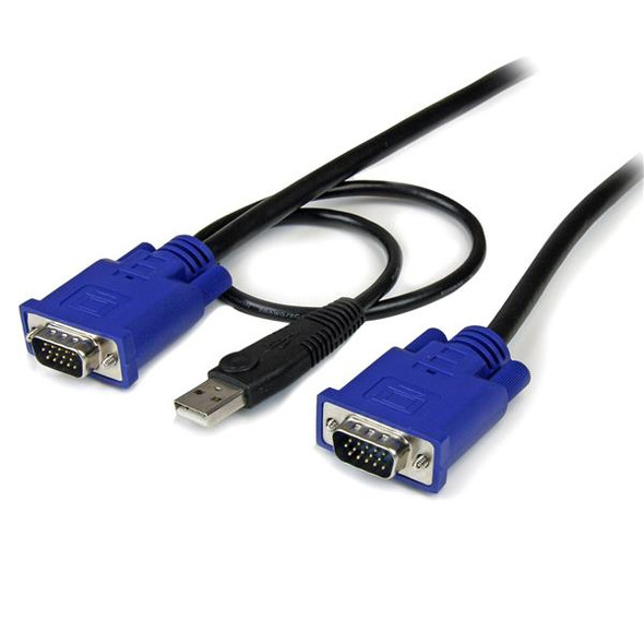 StarTech.com 15 ft 2-in-1 Ultra Thin USB KVM Cable SVECONUS15