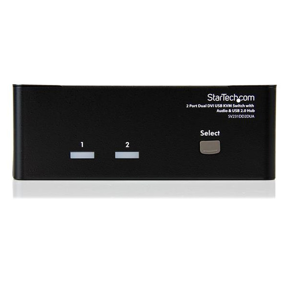 StarTech.com 2 Port Dual DVI USB KVM Switch with Audio & USB 2.0 Hub SV231DD2DUA