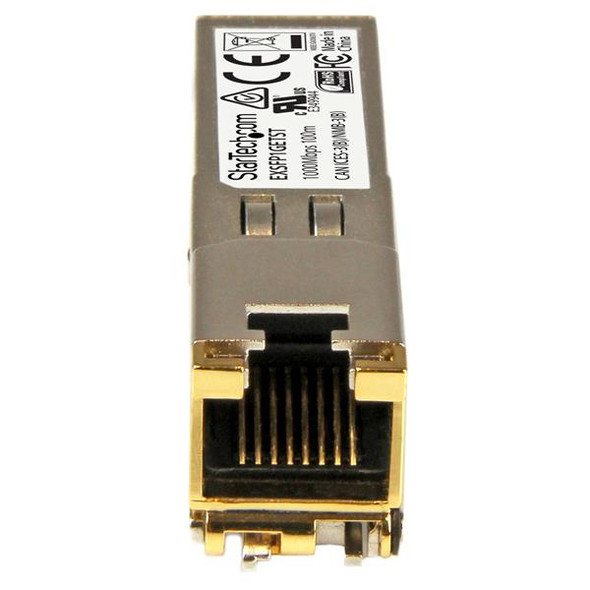 StarTech.com Juniper EX-SFP-1GE-T Compatible SFP Module - 1000BASE-T - SFP to RJ45 Cat6/Cat5e - 1GE Gigabit Ethernet SFP - RJ-45 100m EXSFP1GETST