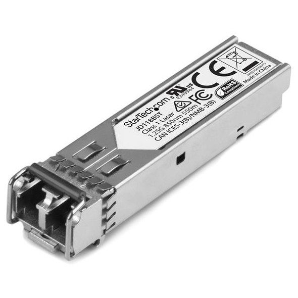 StarTech.com HPE JD118B Compatible SFP Module - 1000BASE-SX - 1GbE Multi Mode Fiber Optic Transceiver - 1GE Gigabit Ethernet SFP - LC 550m - 850nm - DDM HPE 5900, 12500, 5500 JD118BST