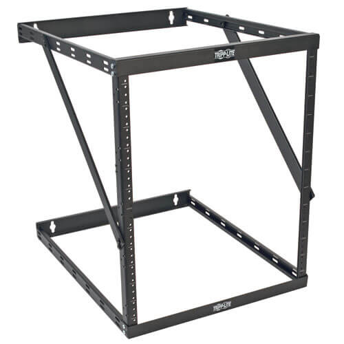 Tripp Lite 8U / 12U / 22U Expandable Low-Profile Wall Mount 2-Post Open-Frame Rack, UPS-Depth SRWO8U22DP