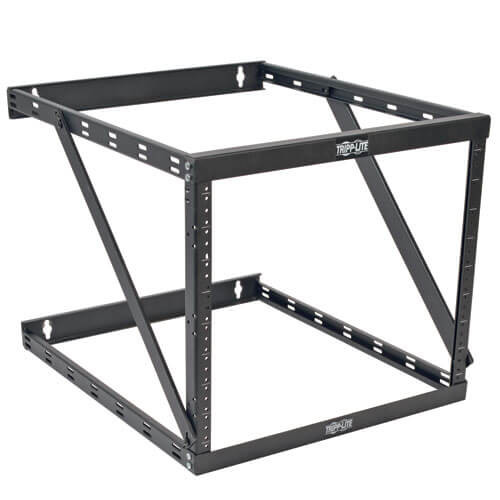 Tripp Lite 8U / 12U / 22U Expandable Low-Profile Wall Mount 2-Post Open-Frame Rack, UPS-Depth SRWO8U22DP