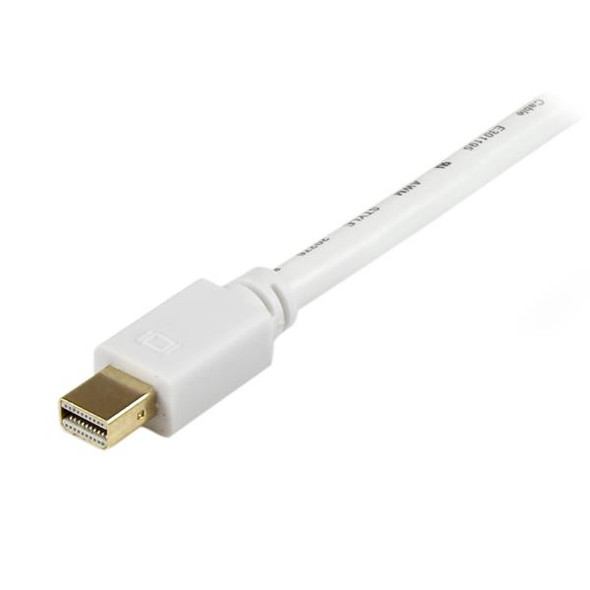 StarTech.com 10 ft Mini DisplayPort to VGA Adapter Converter Cable – mDP to VGA 1920x1200 - White MDP2VGAMM10W