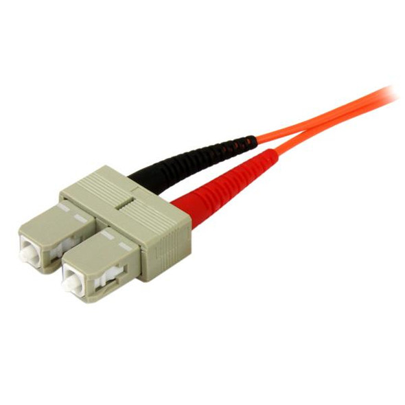 StarTech.com Fiber Optic Cable - Multimode Duplex 50/125 - OFNP Plenum - SC/SC - 3 m 50FIBPSCSC3