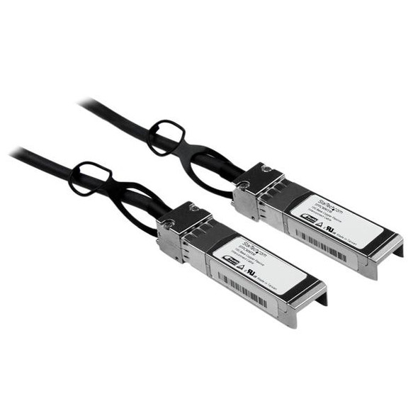 StarTech.com Cisco SFP-H10GB-CU1M Compatible 1m 10G SFP+ to SFP+ Direct Attach Cable Twinax - 10GbE SFP+ Copper DAC 10 Gbps Low Power Passive Mini GBIC/Transceiver Module DAC Firepower ASR920 ASR9000 SFPCMM1M