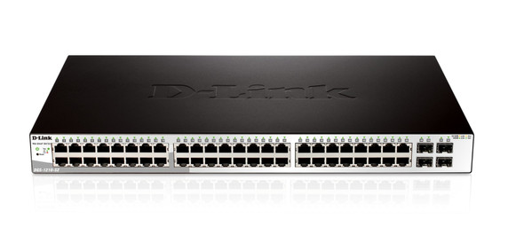 D-Link DGS-1210-52 network switch Managed L2 Gigabit Ethernet (10/100/1000) 1U Black DGS-1210-52