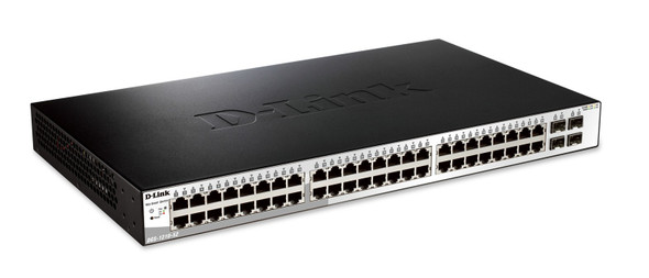 D-Link DGS-1210-52 network switch Managed L2 Gigabit Ethernet (10/100/1000) 1U Black DGS-1210-52