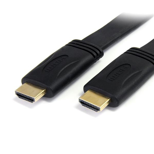 Startech.Com 15 Ft Flat High Speed Hdmi Cable With Ethernet - Ultra Hd 4K X 2K Hdmi Cable - Hdmi To Hdmi M/M Hdmimm15Fl