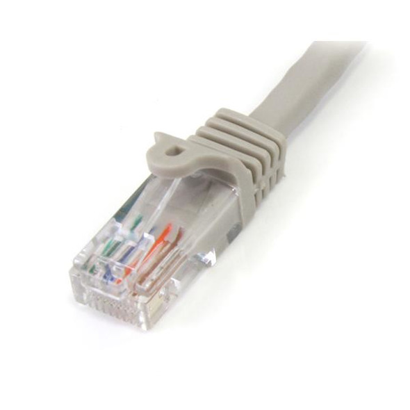 StarTech.com Cat5e patch cable with snagless RJ45 connectors – 3 ft, gray 45PATCH3GR