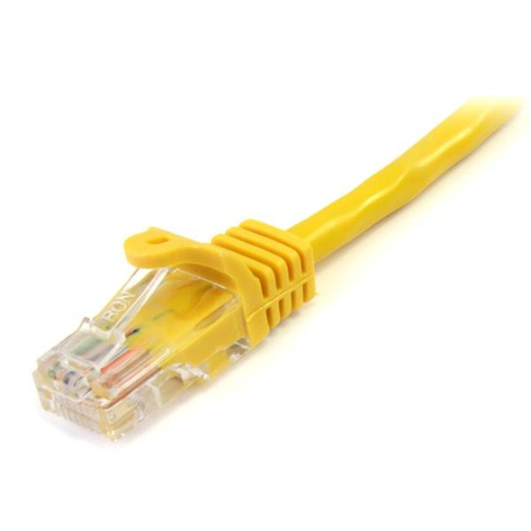StarTech.com Cat5e patch cable with snagless RJ45 connectors – 15 ft, yellow 45PATCH15YL