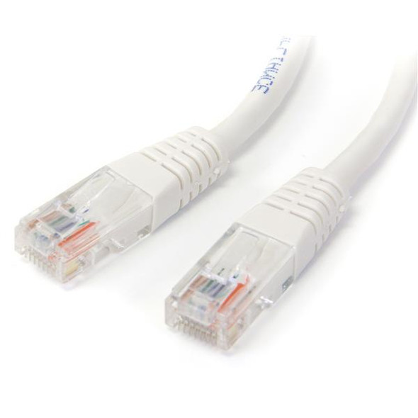 StarTech.com 25 ft White Molded Category 5e (350 MHz) UTP Patch Cable networking cable 7.6 m M45PATCH25WH