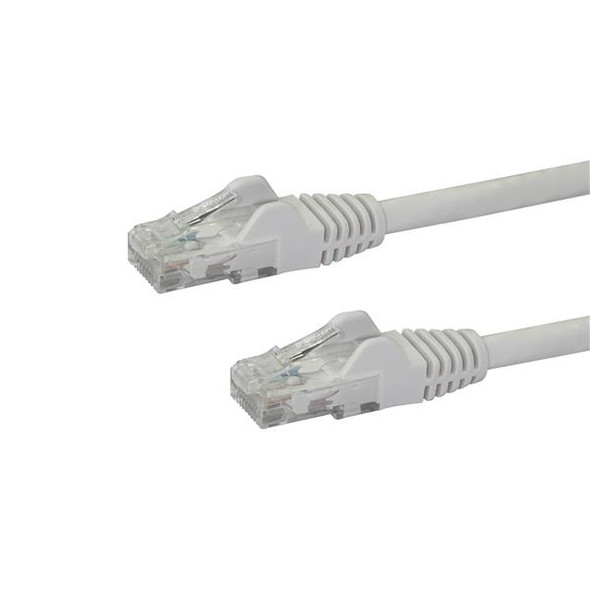 Startech.Com 100Ft Cat6 Ethernet Cable - White Cat 6 Gigabit Ethernet Wire -650Mhz 100W Poe Rj45 Utp Network/Patch Cord Snagless W/Strain Relief Fluke Tested/Wiring Is Ul Certified/Tia N6Patch100Wh