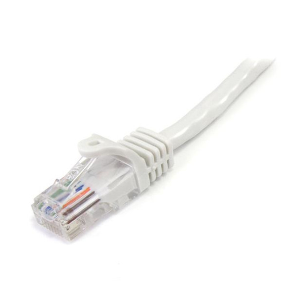 Startech.Com Cat5E Patch Cable With Snagless Rj45 Connectors – 7 Ft, White 45Patch7Wh