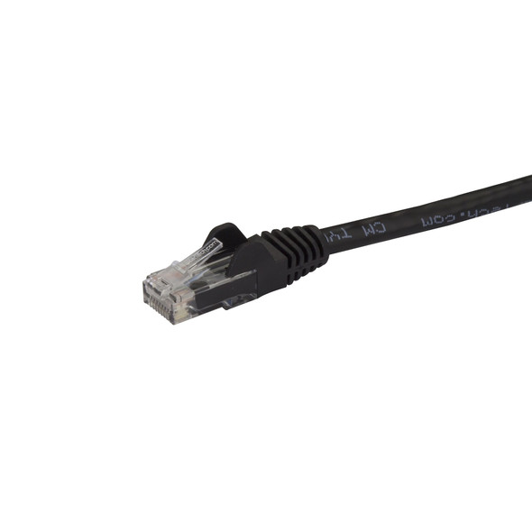 Startech.Com 25Ft Cat6 Ethernet Cable - Black Cat 6 Gigabit Ethernet Wire -650Mhz 100W Poe Rj45 Utp Network/Patch Cord Snagless W/Strain Relief Fluke Tested/Wiring Is Ul Certified/Tia N6Patch25Bk