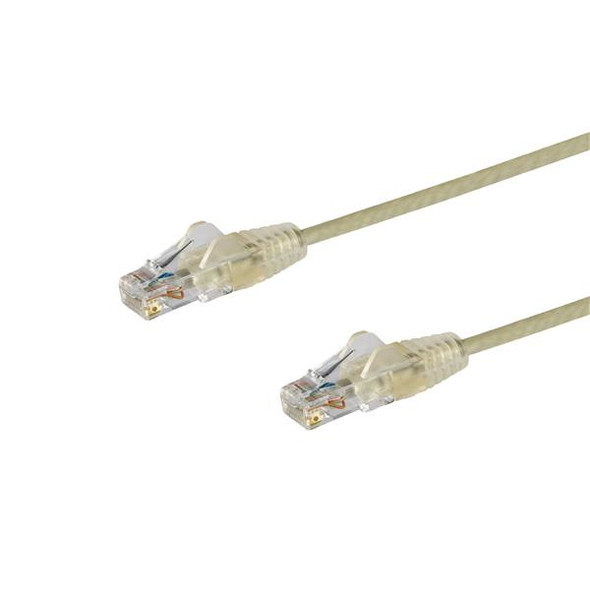 Startech.Com 3 Ft. Cat6 Ethernet Cable - Slim - Snagless Rj45 Connectors - Gray N6Pat3Grs